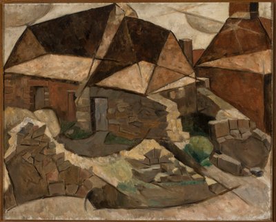 Paysage avec maisons - Tadeusz Makowski