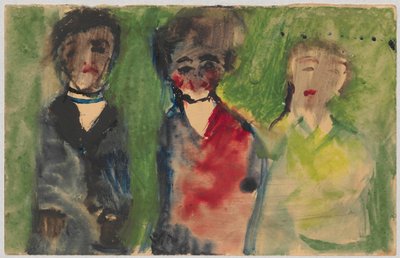 Drei weibliche Figuren in Abendkleidern - Tadeusz Makowski