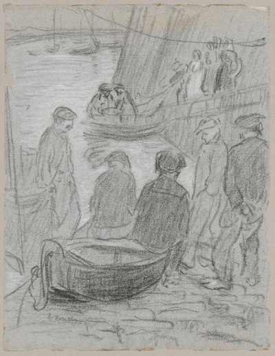 Dans le port de pêche - Tadeusz Makowski