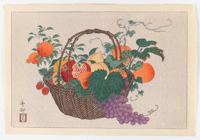 Nature morte avec panier de fruits, vers 1930 - Taisu Taisu