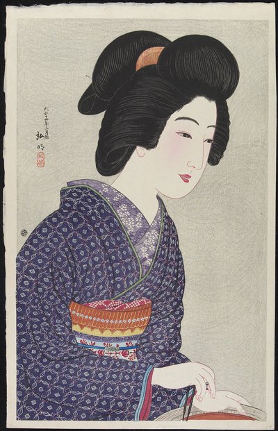 Femme assise près d