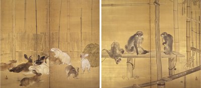 Singes et lapins - Takeuchi Seiho