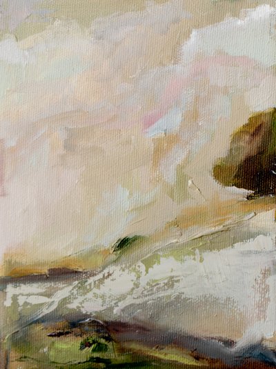 Paysage verdoyant et brumeux - Tamar Green