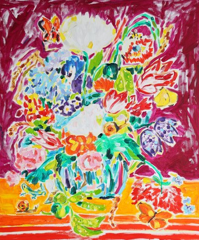 Nature morte florale éclatante - Tamara Jare