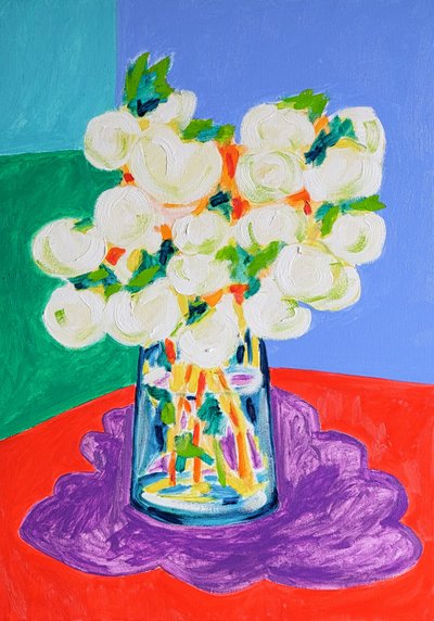 Fleurs blanches éclatantes - Tamara Jare