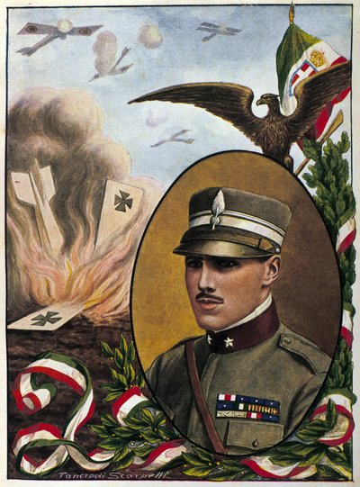 Allégorie sur le Major Francesco Baracca (1888-1918), héros de l