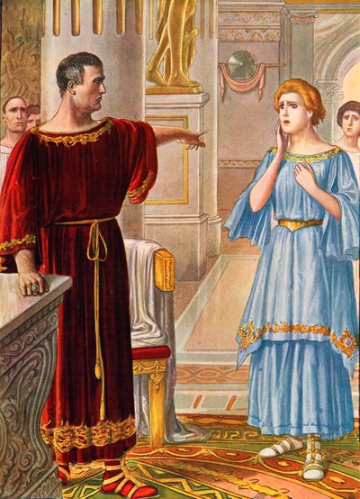 Auguste punissant sa fille Julia - Tancredi Scarpelli