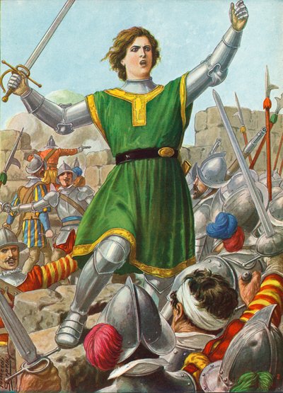 Caterina Sforza mène la résistance à Forli le 12 janvier 1500 - Tancredi Scarpelli