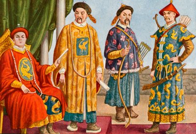 Costumes chinois - Empereur, Mandarin et Mandarin militaire - Tancredi Scarpelli