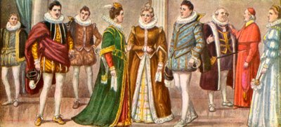Costume des Milanais en 1598 - Tancredi Scarpelli
