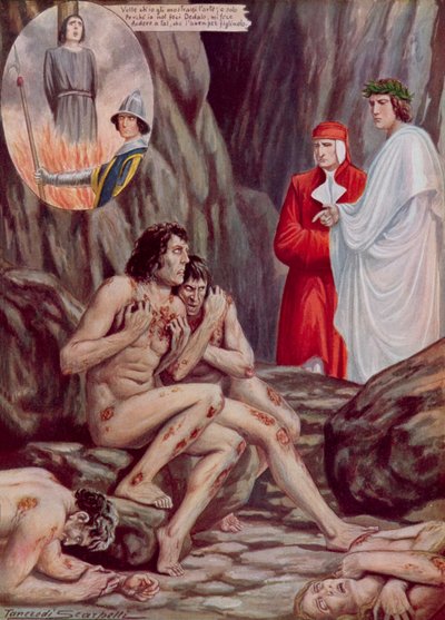 Illustration pour la Divine Comédie de Dante - Tancredi Scarpelli