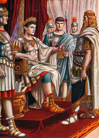 Le roi Décébale se rendant à l