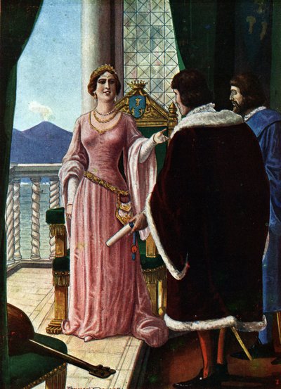 La reine Jeanne II de Naples (Giovanna di Napoli ou Anjou Durazzo) (1373-1435) désigne son fils adoptif Louis III d
