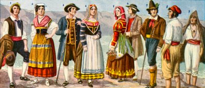 Costume régional italien - Tancredi Scarpelli