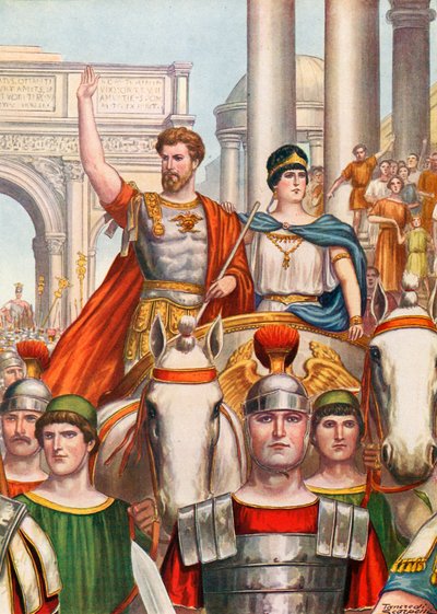 Septime Sévère entrant à Rome avec une belle épouse - Tancredi Scarpelli