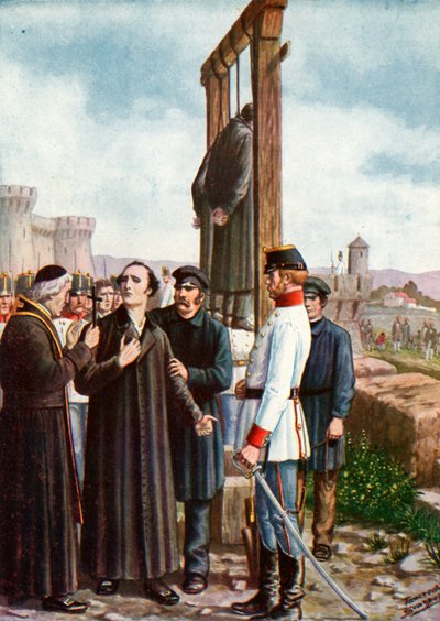 Les Martyrs de Belfiore : Les derniers moments de Don Enrico Tazzoli, 1853 - Tancredi Scarpelli