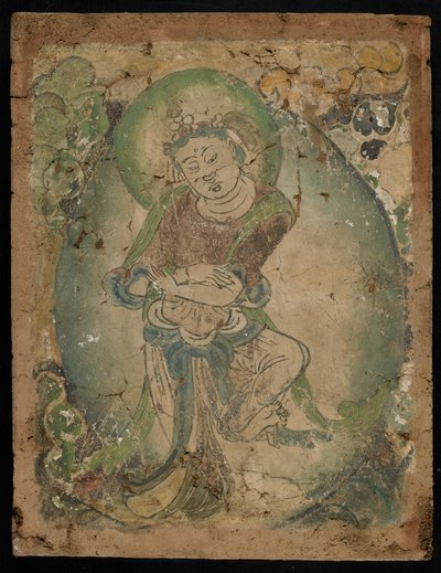 Figure dansante, Kizil, province du Xinjiang, 600-800 - Tang Dynasty Chinese School