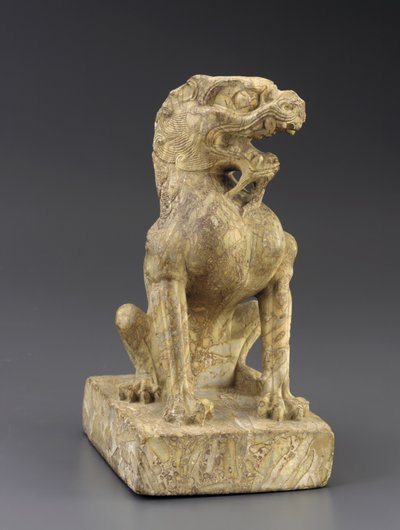 Lion gardien - Tang Dynasty Chinese School