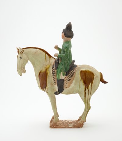 Homme à cheval, dynastie Tang, vers 700-750 - Tang Dynasty Chinese School