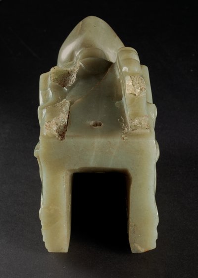 La tête de dragon en jade Junkunc - Tang Dynasty Chinese School