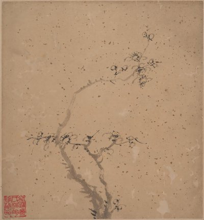 Prunier en fleurs, daté 1840 - Tang Yifen