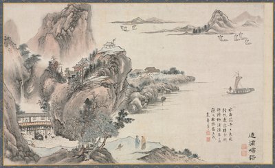 Une des huit vues des rivières Xiao et Xiang - Tani Bunch