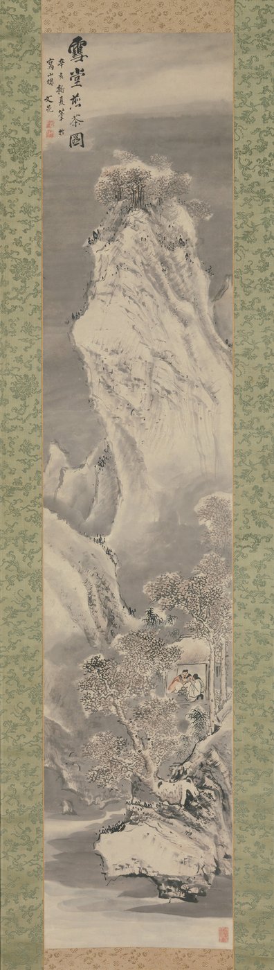 Préparation du thé dans une cabane couverte de neige, 1791 - Tani Buncho