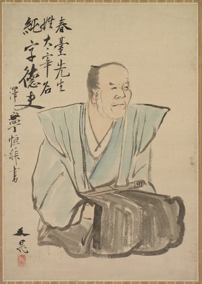 Portrait Imaginaire de Shundai Dazai - Tani Buncho