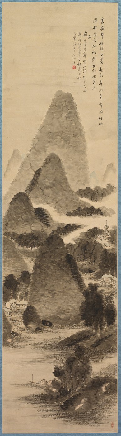 Paysage avec Batelier - Tanomura Chikuden