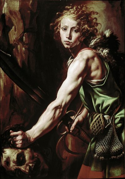 David tenant la tête de Goliath - Tanzio da Varallo