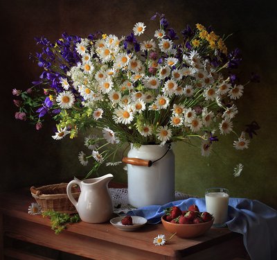 Nature morte estivale champêtre - Tatyana Skorokhod