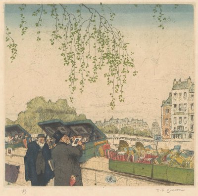 Libraire sur un quai à Paris - Tavík František Šimon (signed by artist)