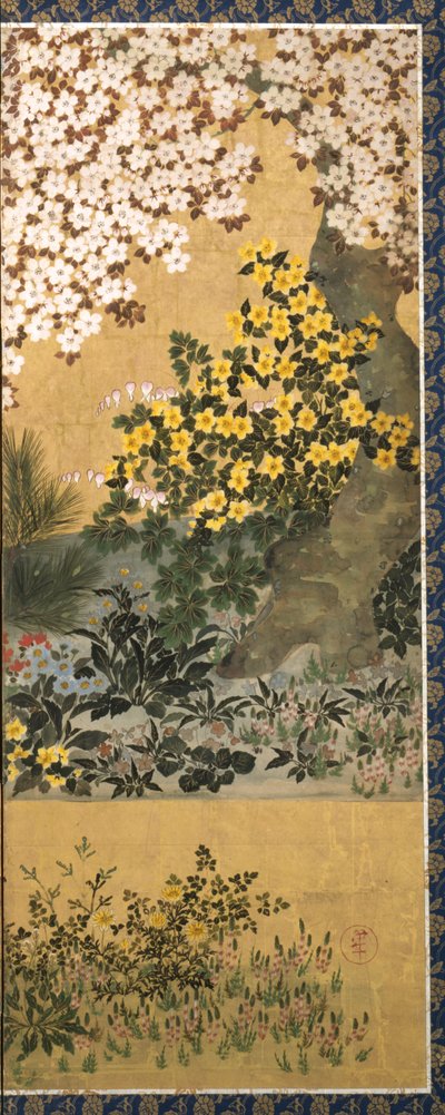 Fleurs et papillons - Tawaraya Sotatsu