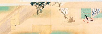 Peinture et calligraphie sur la vie du prêtre Saigyo - Tawaraya Sotatsu