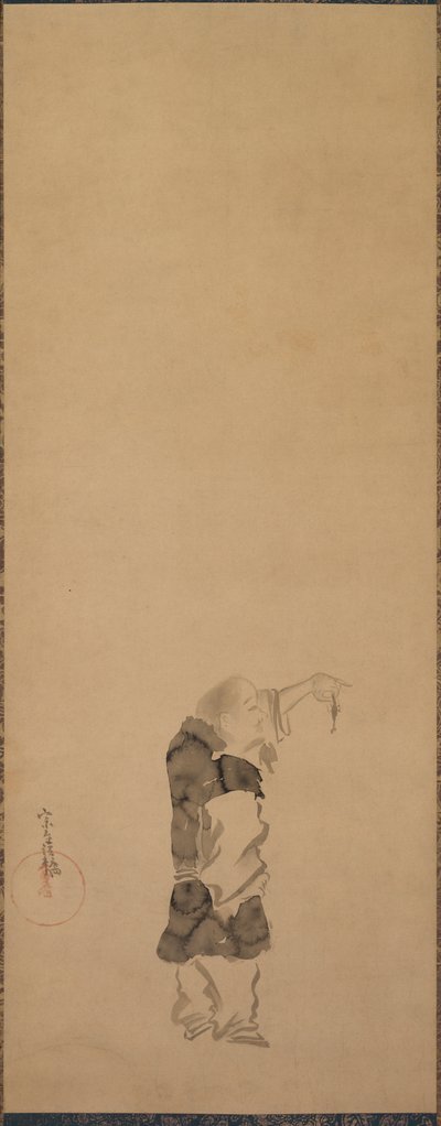 Kenshu, Moine avec crevette, c. 1600-1640 - Tawaraya Sotatsu