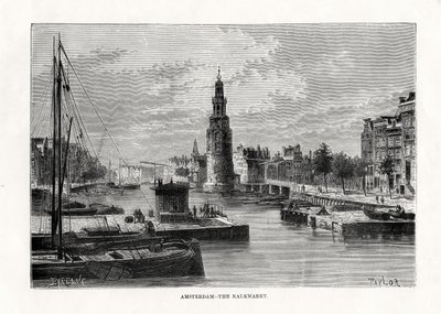 Le Kalkmarkt, Amsterdam, Hollande, 1879 - Taylor