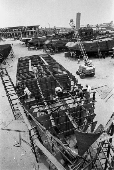 Chantier naval Promecan, Port de Callao, construction de bateaux de pêche à senne coulissante - Ted Spiegel