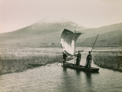 Le mont Fuji vu depuis le Tokaido, vers 1900 - 1915 (photographie) - Teijiro Takagi