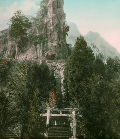 Vue du mont Myogi dans la préfecture de Gunma, vers 1900 - 1915 (photographie) - Teijiro Takagi