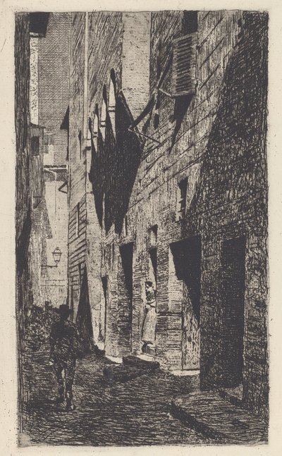 Maison de Dante da Castiglione [Casa di Dante da Castiglione] - Telemaco Signorini