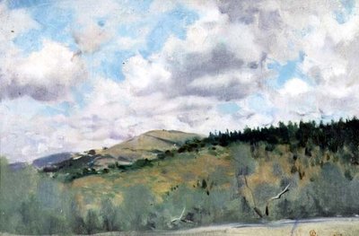 Scène matinale près de Settignano - Telemaco Signorini