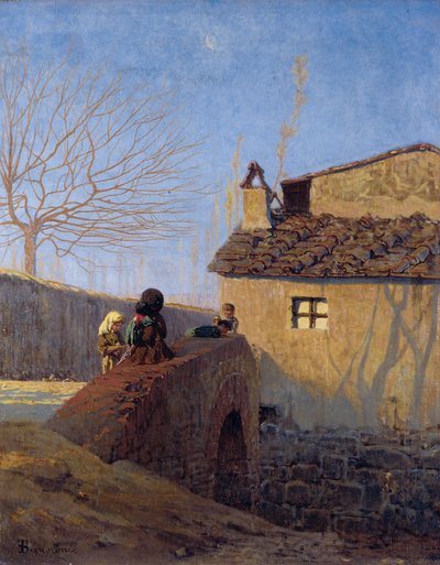 Piagentina. Le pont sur la rivière Affrico, vers 1861-62 - Telemaco Signorini