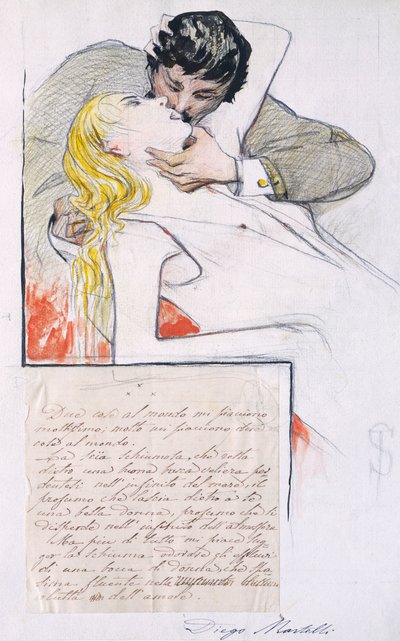 Le Baiser - Telemaco Signorini