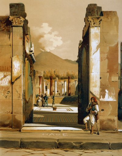 Vue de la Maison du Faune à Pompéi - Teodoro Duclere