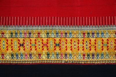 Tissu à motif à double crochet, Chom Thong, Chiang Mai, Thaïlande - Thai School