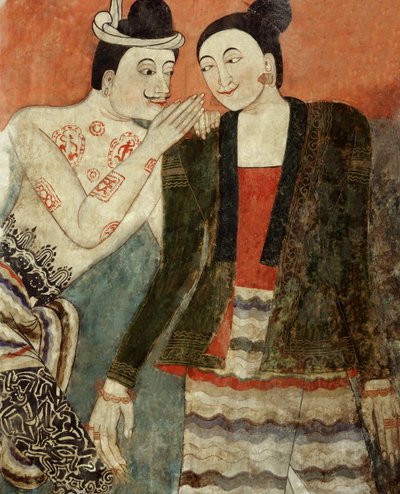 Amoureux, détail d