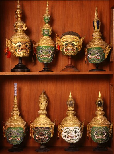 Masques pour le théâtre Khon - Thai School