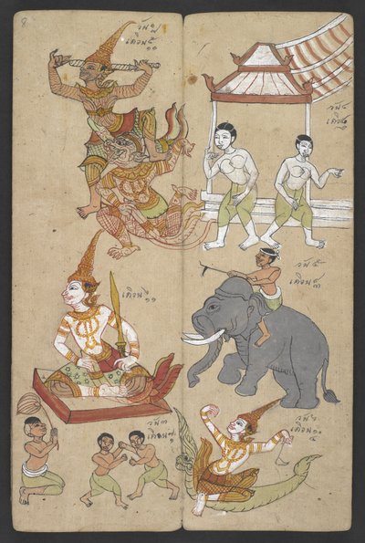 Animaux du Zodiaque, de Phrommachat - Thai School