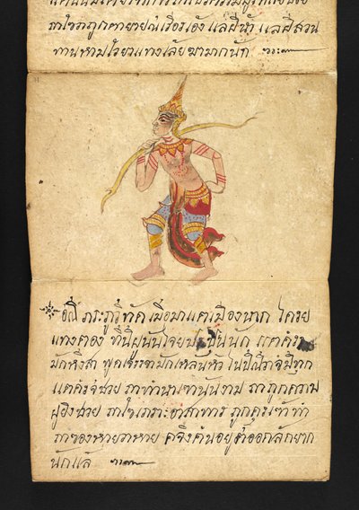 Satra. Sur la divination et les conseils pour une vie heureuse et saine (livre pliant en papier) - Thai School