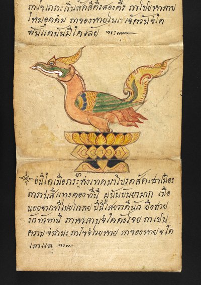 Satra. Sur la divination et les conseils pour une vie heureuse et saine (livre pliant en papier) - Thai School